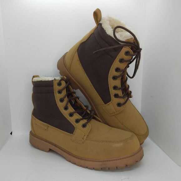 Sean John Kingswood 2 Mens Pre-owned Tan & Brown Suede Winter Boots - sz. 10 - Picture 1 of 5